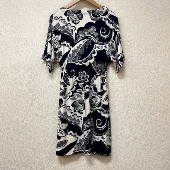 Tori Richard Blue & White Floral Dress sz Small - Picture 4 of 5